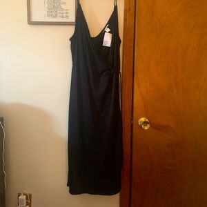 Brand New H&M Front Tie Black Dress